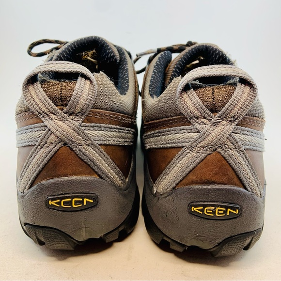KEEN Men's Brown Leather Lace Up Detroit Low Steel Toe ESD Work Shoes 8 EU 40.5 - Picture 9 of 12